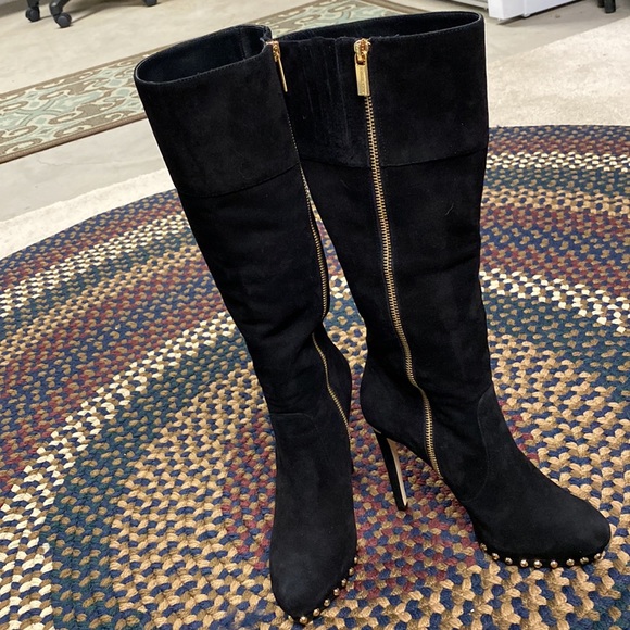 Michael kors suede high heel boots size 6 - Picture 2 of 5